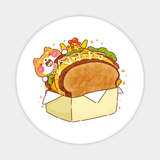 Shiba Inu Korean Egg Sandwich Magnet